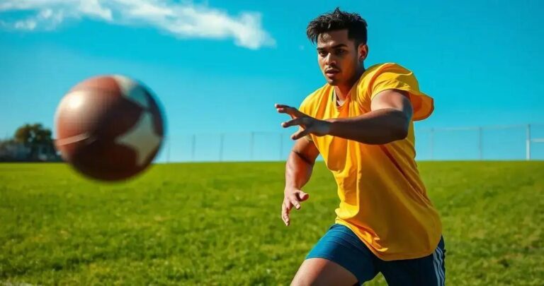 como lançar a bola de futebol americano
